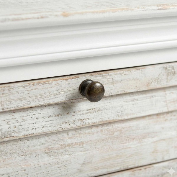 Wit nachtkastje van massief hout - Sea side