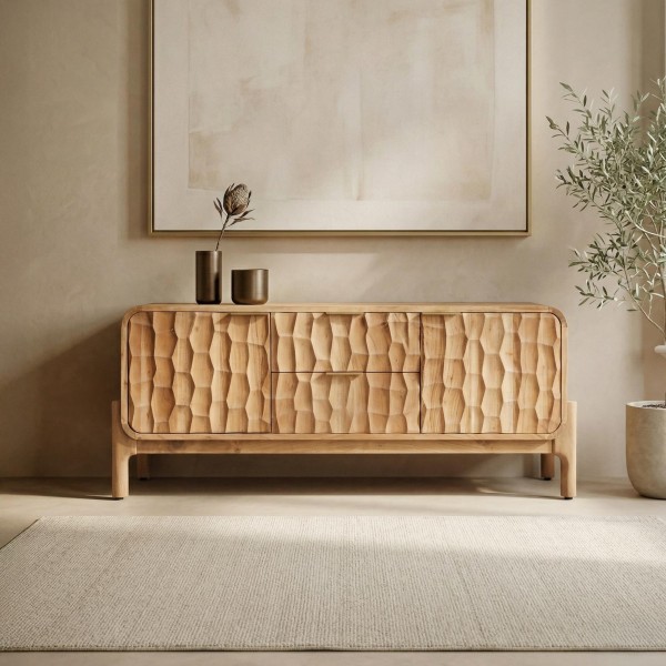 Design tv-meubel van massief acaciahout - Naoki