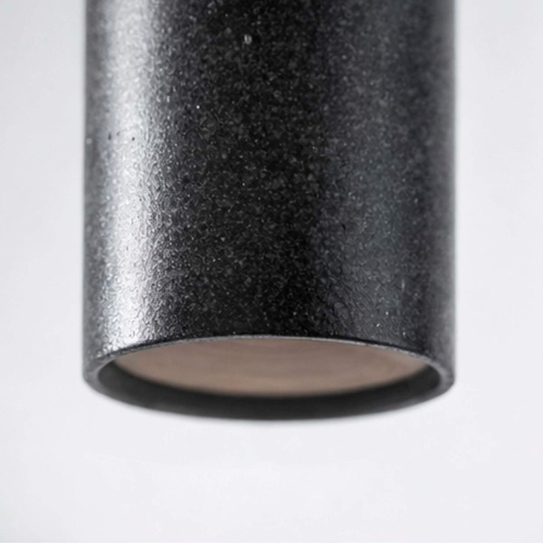 Hanglamp met glazen kap en zwart metaal - Sfera