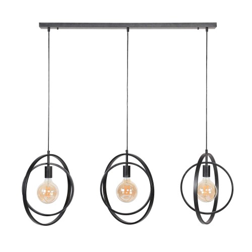 Industriële hanglamp in zwart metaal - Altis