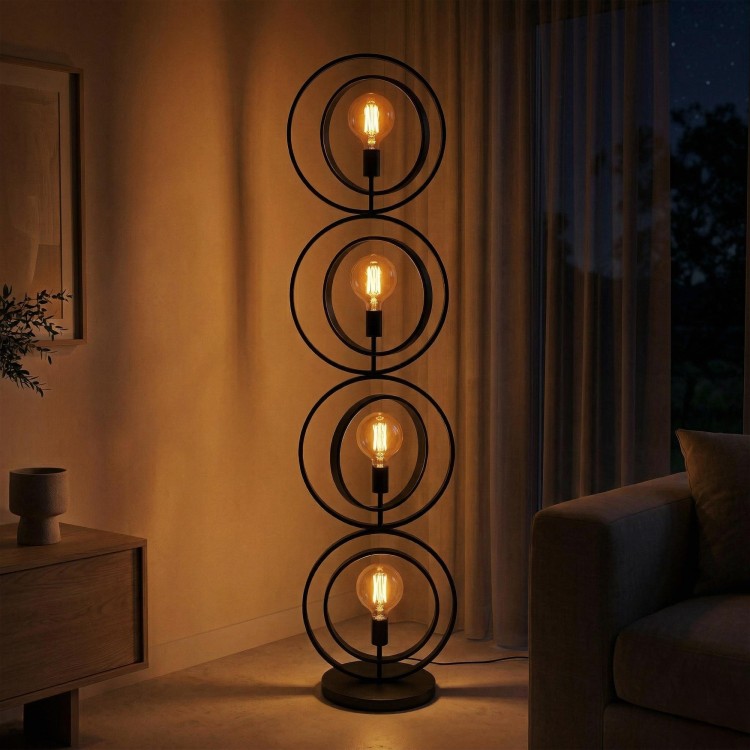 Industriële vloerlamp voor de woonkamer in metaal - Altis