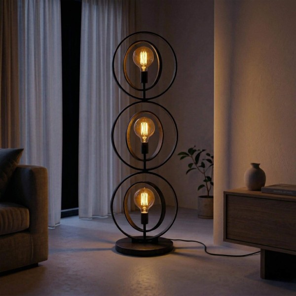 Industriële vloerlamp voor de woonkamer in metaal - Altis