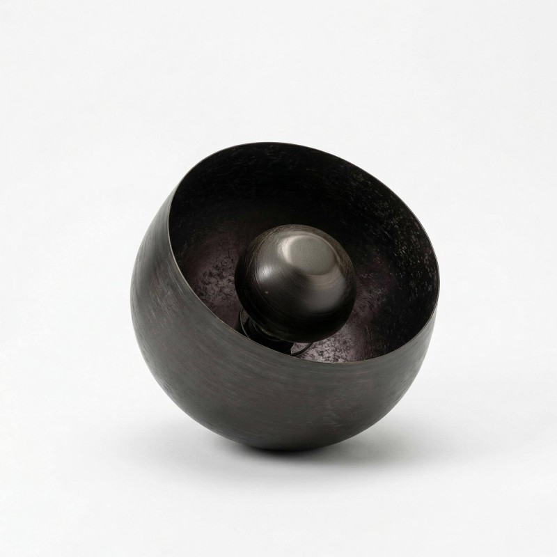 Tafellamp voor de woonkamer in zwart en goudkleurig metaal - Grayson