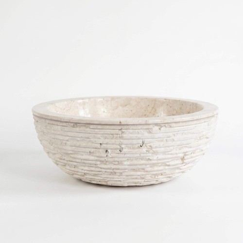 Vrijstaande wastafel natuursteen - Baskom