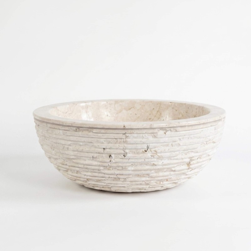 Vrijstaande wastafel natuursteen - Baskom