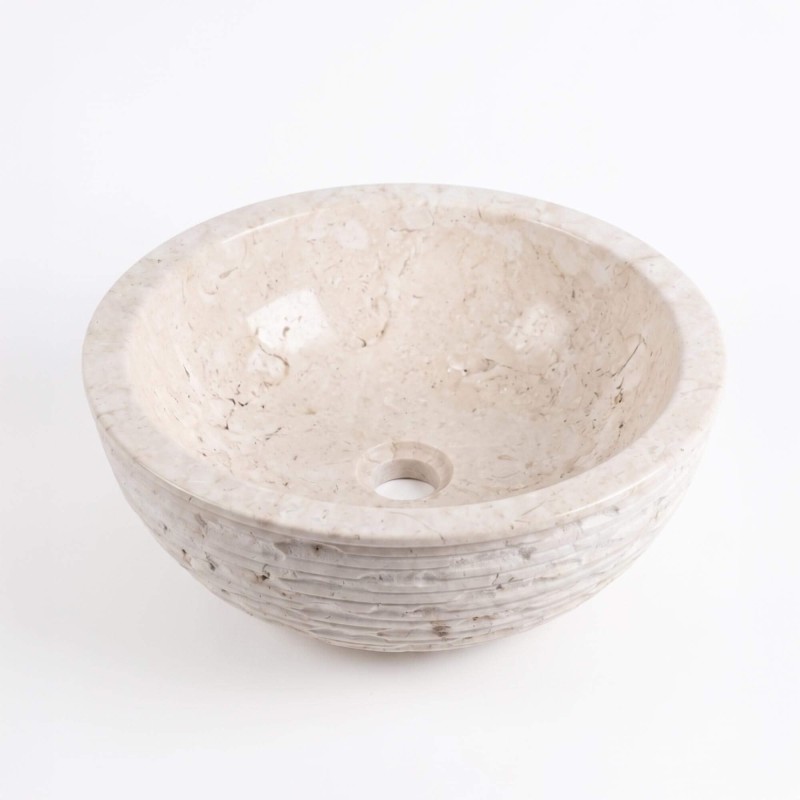 Vrijstaande wastafel natuursteen - Baskom