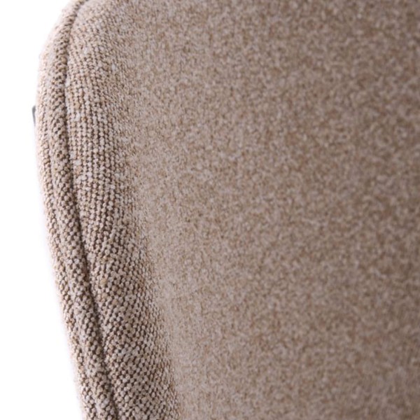 Eetkamerstoel in eiken en taupekleurige stof - Stilo