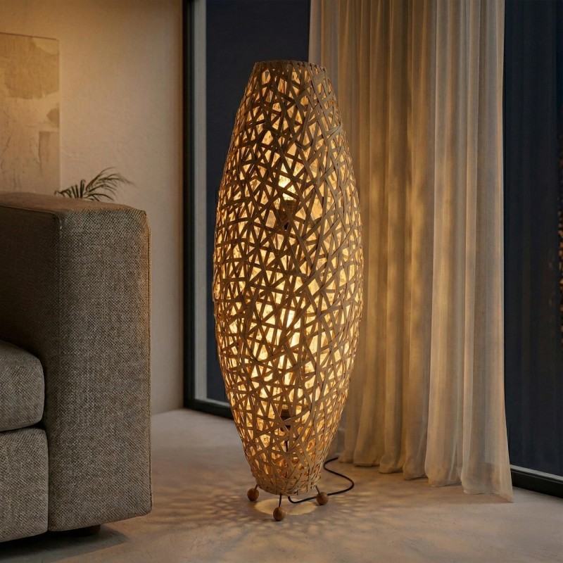 Staand lamp van riet - Pataya