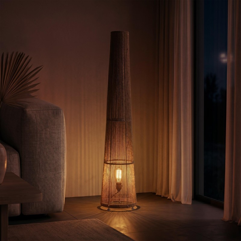 Vloerlamp van touw - Kenanga