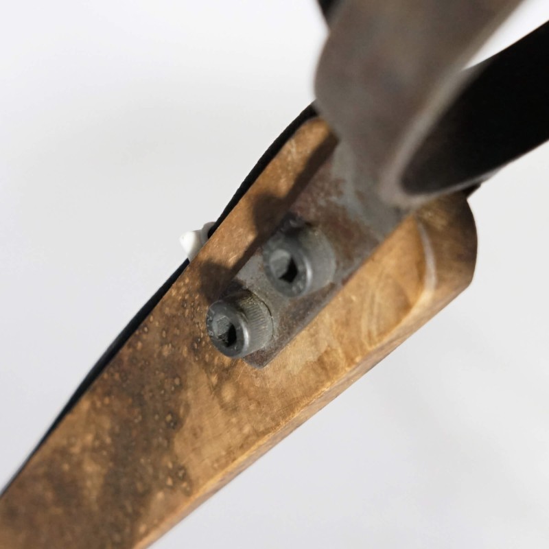 Industriële tafellamp in natuurlijk hout – Norwood