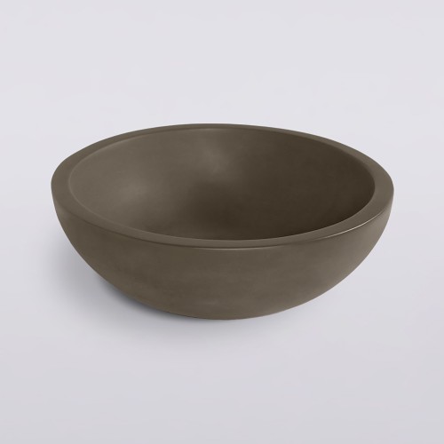 Rond betonnen bekken in natuurlijke kleur - Urban Rock