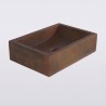 Rechthoekige betonnen waskom - Vintage bruin - Pure Cast