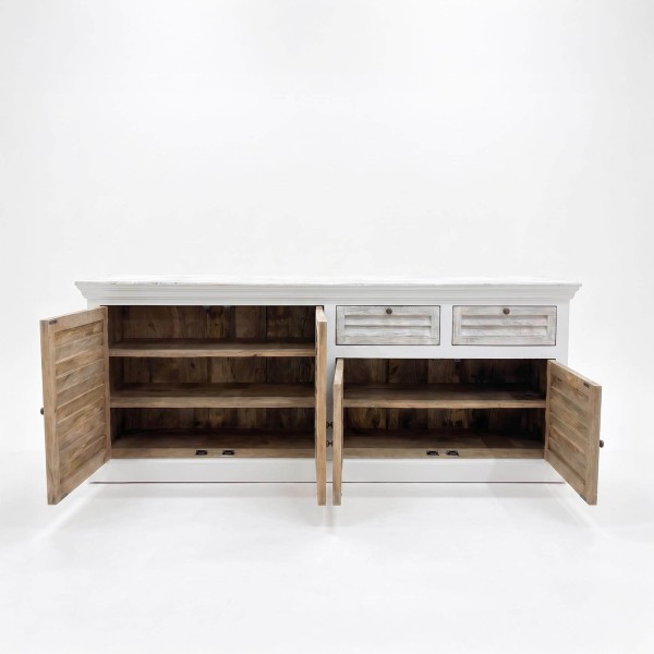 Dressoir voor de eetkamer in natuurlijk wit hout 210 cm - Sea Side