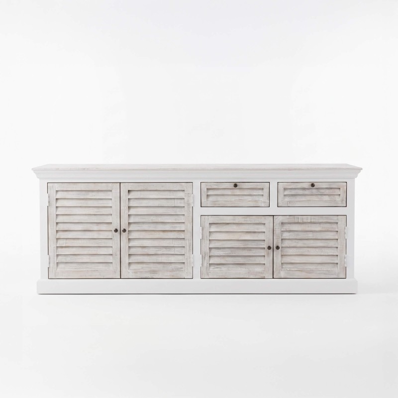 Dressoir voor de eetkamer in natuurlijk wit hout 210 cm - Sea Side