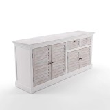 Dressoir voor de eetkamer in natuurlijk wit hout 210 cm - Sea Side