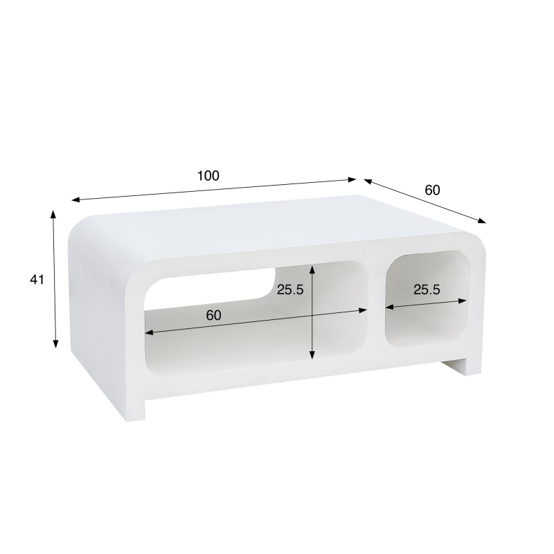 Design salontafel in betonlook 100 cm - Mineralis