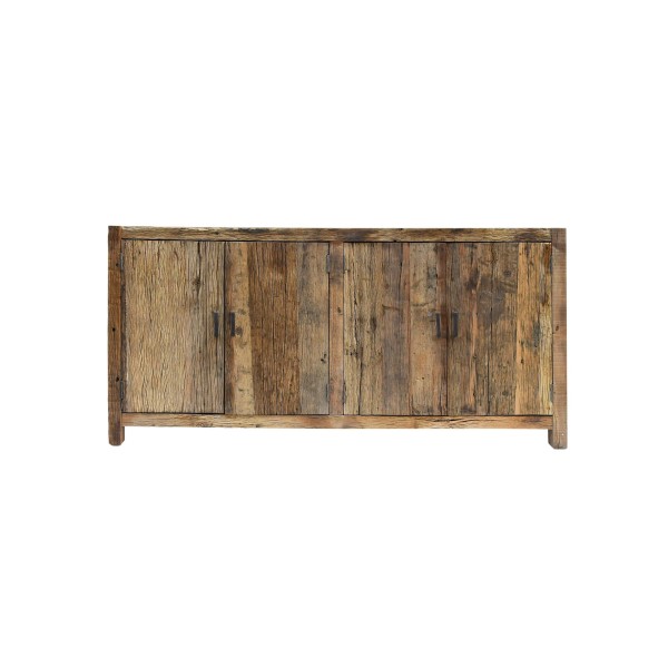 Dressoir in massief, ruw oud hout - Antique