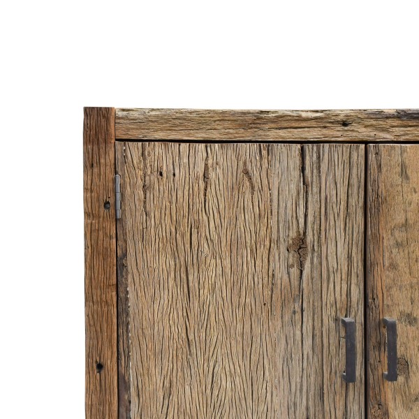 Dressoir in massief, ruw oud hout - Antique