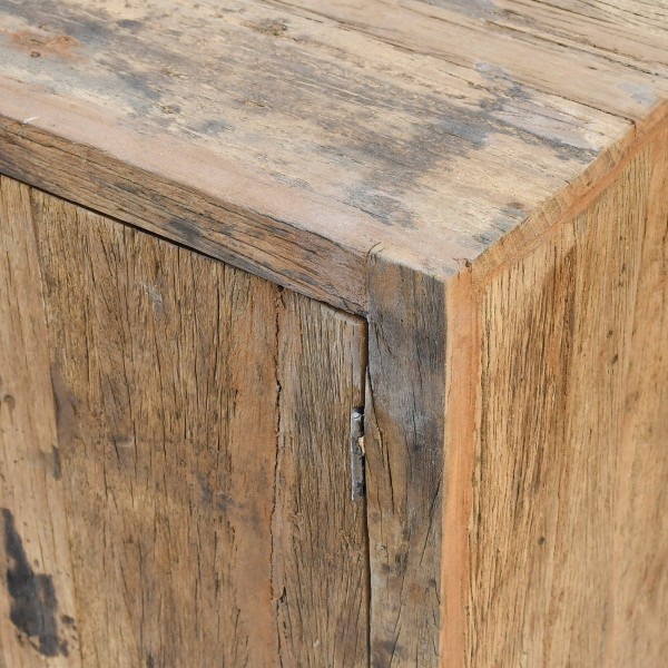 Dressoir in massief, ruw oud hout 200 cm - Antique