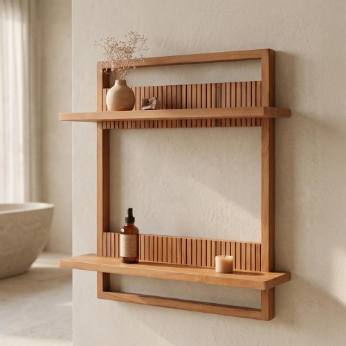 Massief teak houten plank - Aesesa