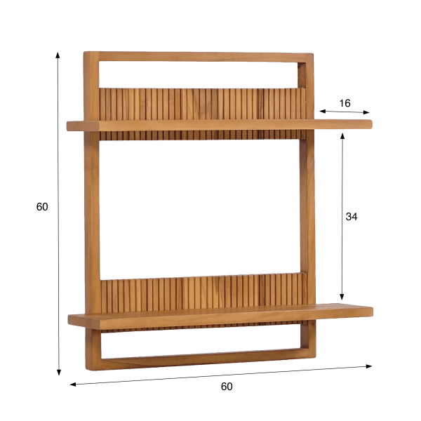Massief teak houten plank - Aesesa