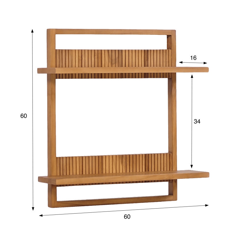 Massief teak houten plank - Aesesa