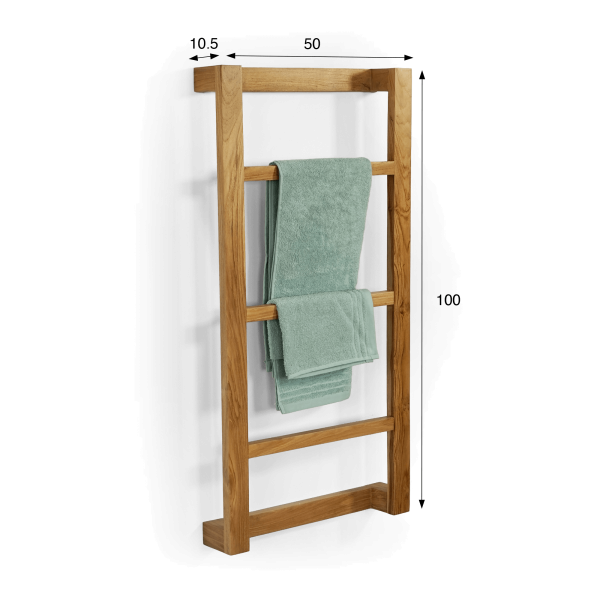 Teak handdoekenrek 50 X 100 cm