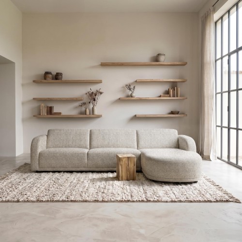 Hoekzetel 4-zits met rechterlongchair – Syra
