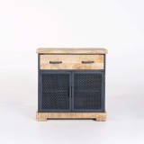 Wastafelmeubel in hout en metaal 80 cm - Cambridge