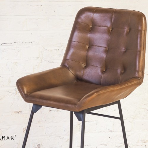 Chaise de bar cuir Jules Verne