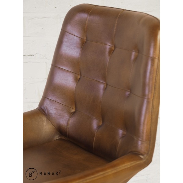 Chaise de bar cuir Jules Verne