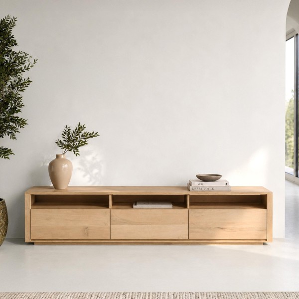 Tv-meubel in naturel eik 200 cm - Yseult
