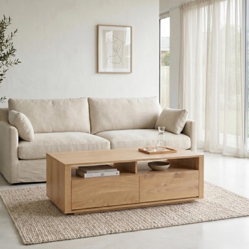 Salontafel in eikenhout –...