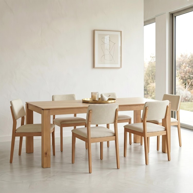 Eettafel in massief eikenhout 200 cm - Yseult