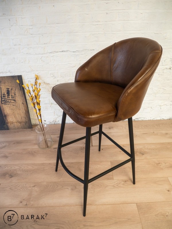 Lederen barstoel RITZ
