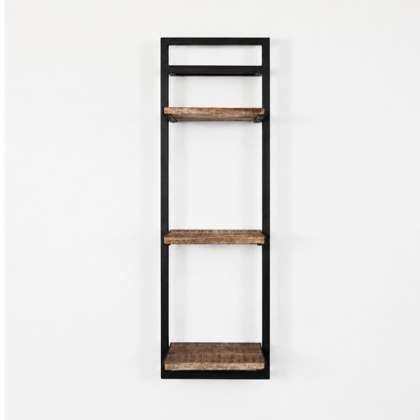 Houten en metalen rek 30 x 95 - Selfsh