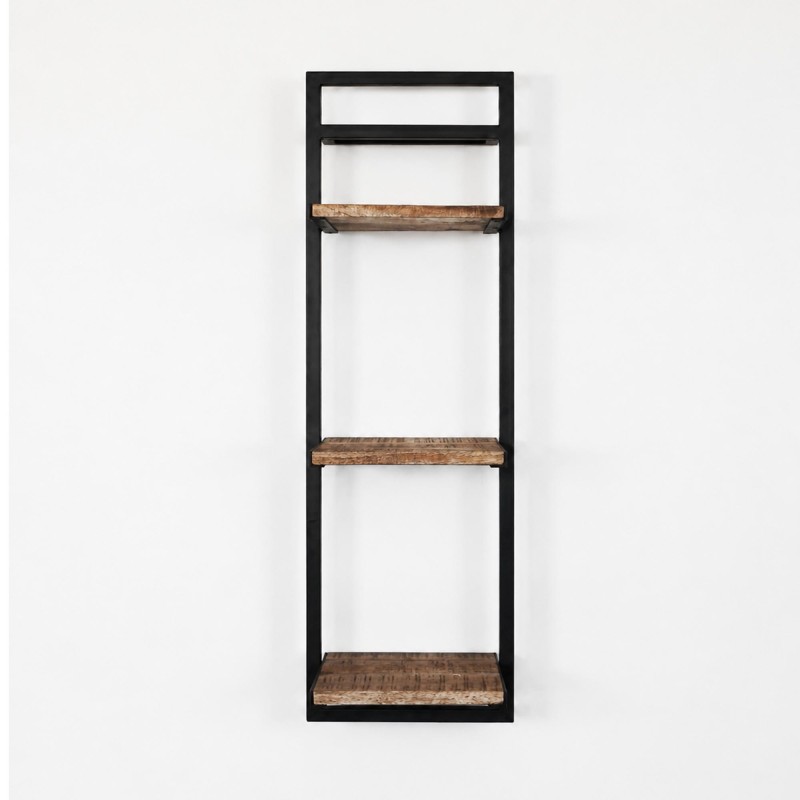 Houten en metalen rek 30 x 95 - Selfsh