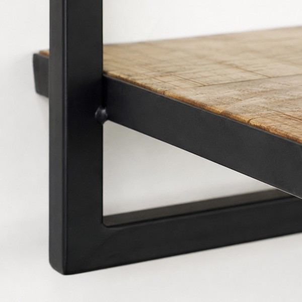 Houten en metalen rek 30 x 30 - Selfsh