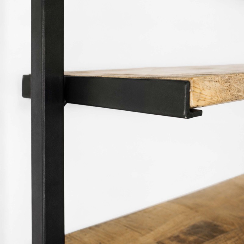 Houten en metalen rek 70 x 60 - Selfsh