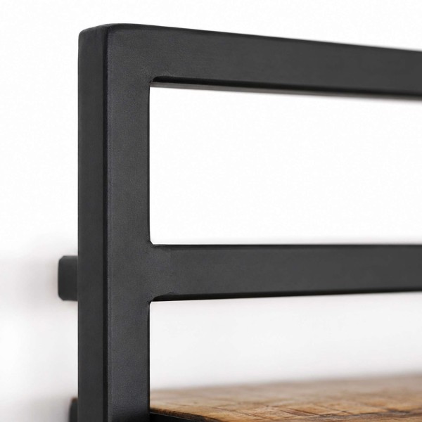 Houten en metalen rek 70 x 60 - Selfsh