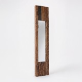 Rechthoekige spiegel van ruw hout 25 x 150 cm - Tree