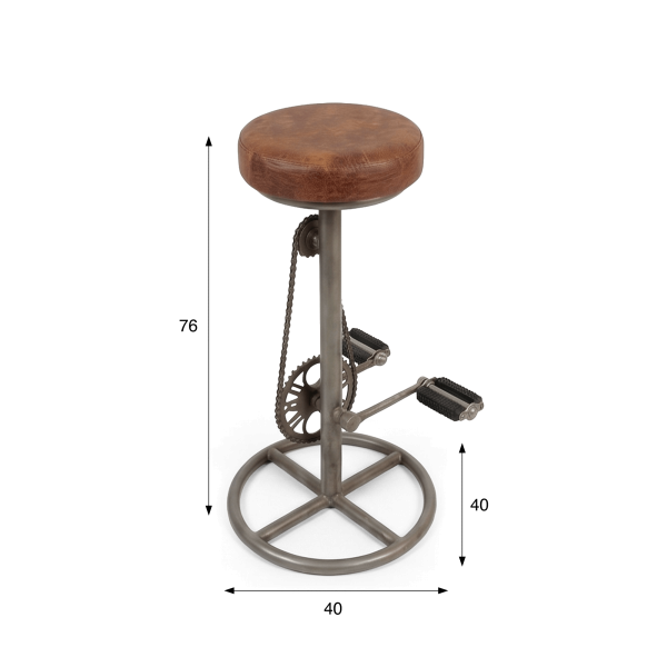 Industriële barkruk met pedalen