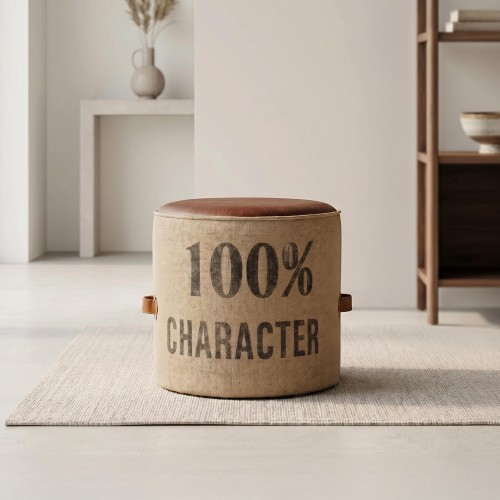 Industriële poef "100% character"