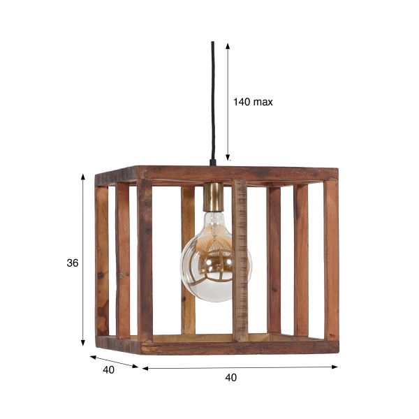 Hangdecoratie van natuurlijk hout - Natuur