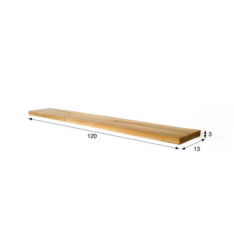 Teakhouten plank van 120 cm