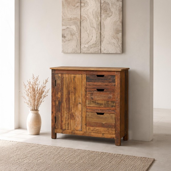 90 cm dressoir van gerecycled hout - Terra Nova