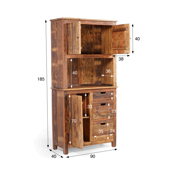Bureau in gerecycled hout - Terra Nova