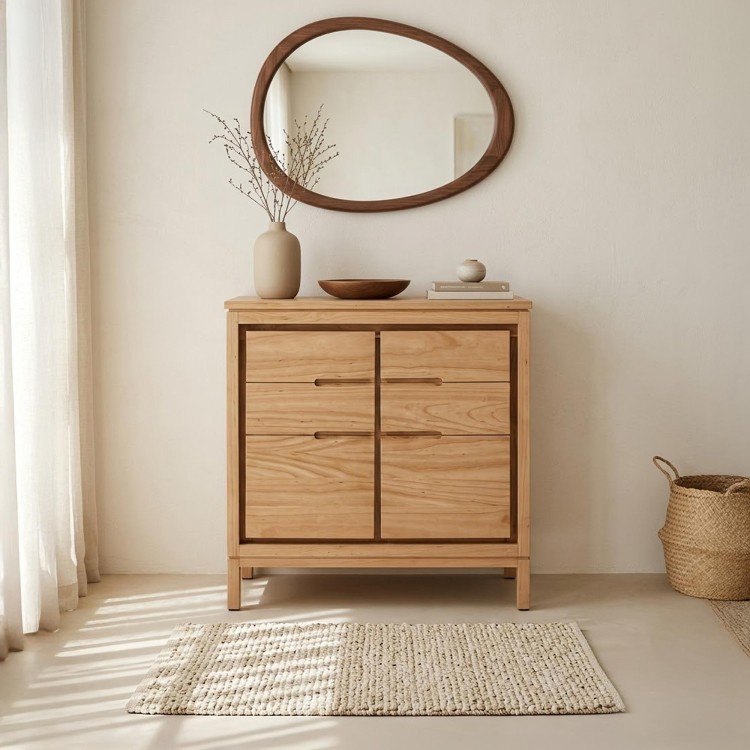 Massief houten dressoir, 80 cm - Ashwini