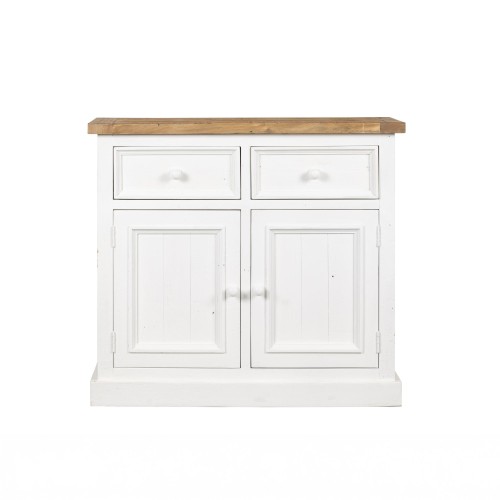 Witte buffetkast in massief grenenhout 100 cm - Mayfield