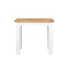 Vierkante witte eettafel in massief grenenhout - Mayfield